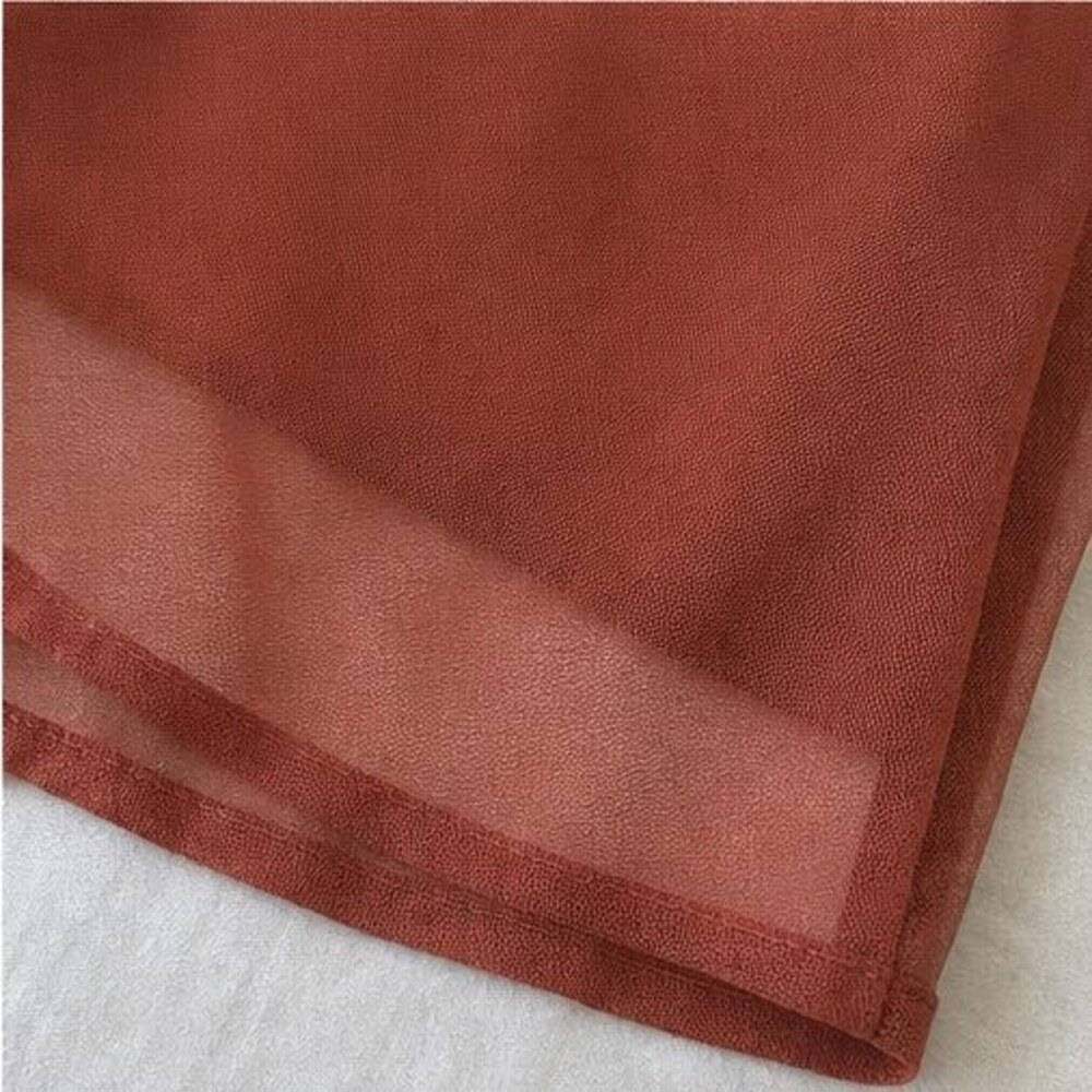 Rust Wrap Blouse - Picture 6 of 6